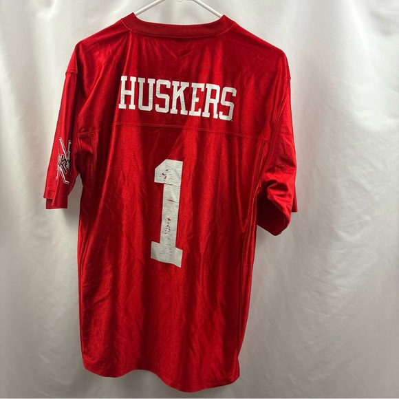 Nebraska Cornhuskers Football Jersey Size Large College #1 Red - Picture 10 of 15